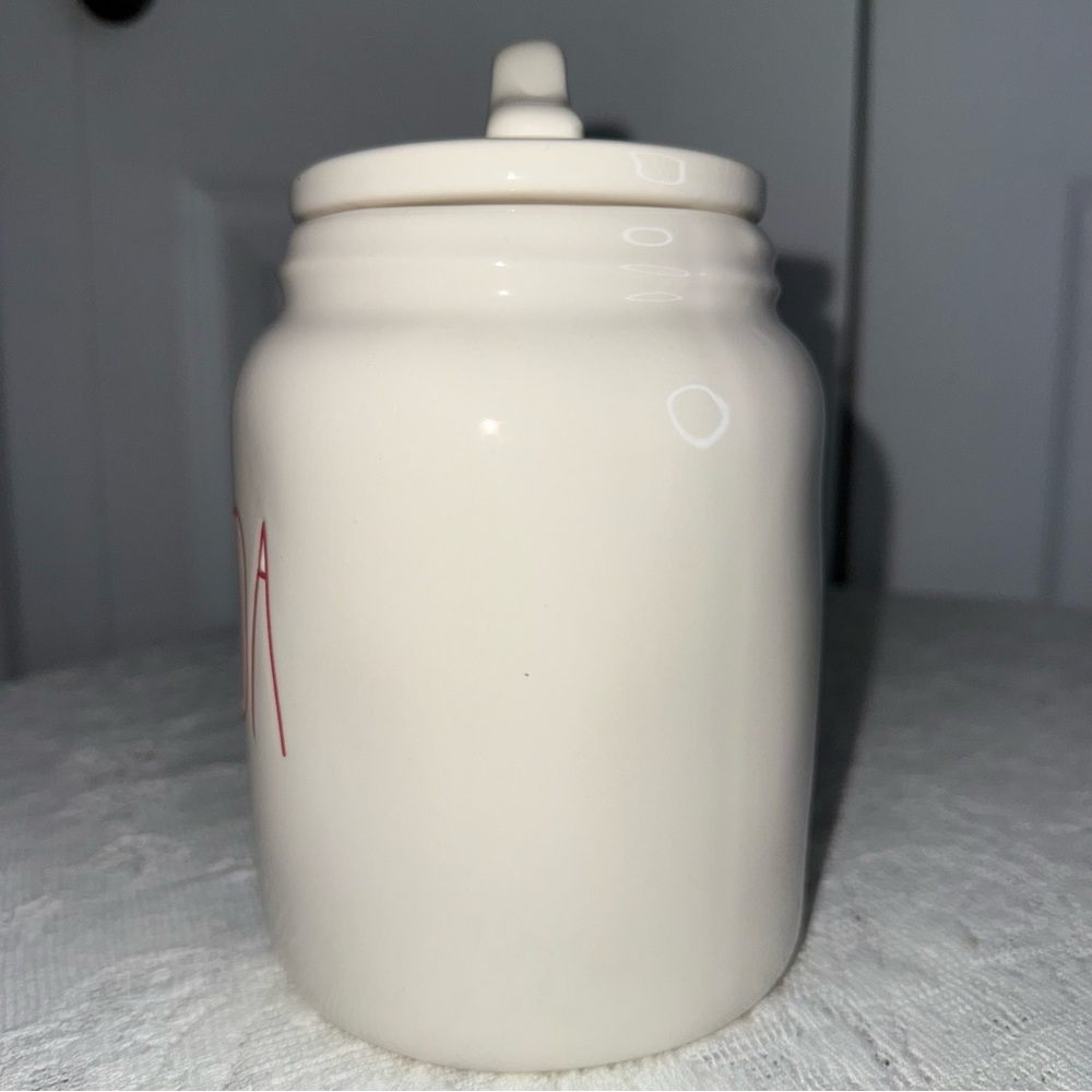 Rae Dunn COCOA Canister jar‎ Cream with red lettering. Like new - Picture 6 of 12